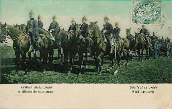 Attelage d’artillerie de campagne allemande - 25.9 ko Attelage d’artillerie de campagne allemande - 25.9 ko