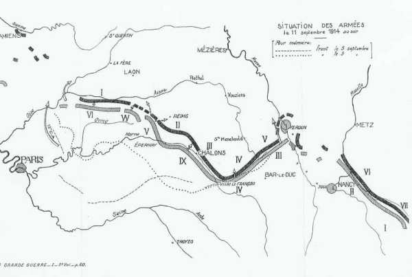 Situation le 11 septembre 1914 - 20.3 ko