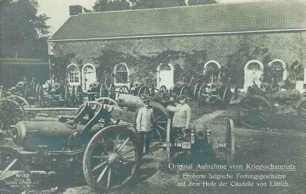 Citadelle de Lige - Artillerie de forteresse prise aux Belges - 34.2 ko