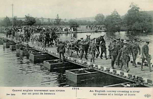 Convoi anglais traversant une rivière - 38.4 ko Convoi anglais traversant une rivière - 38.4 ko