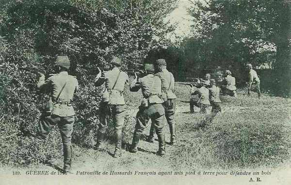 Hussards français défendant un bois - 50.4 ko Hussards français défendant un bois - 50.4 ko