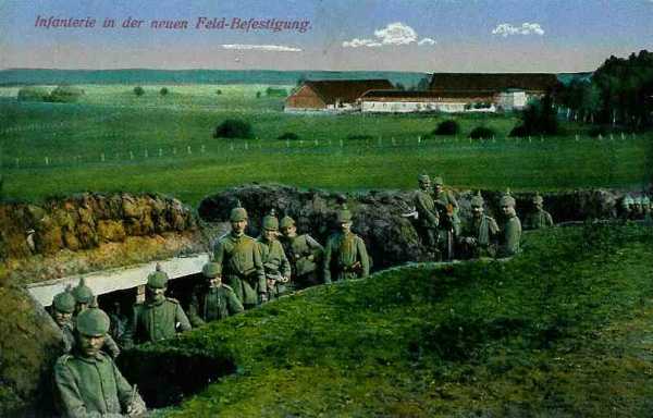 Soldats allemands occupant une tranche - 31 ko
