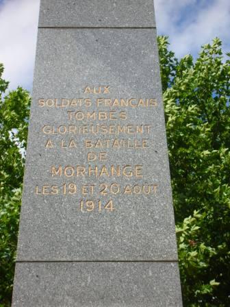 Morhange - Monument commémoratif (détail) - 35.6 ko