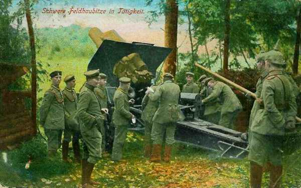 Obusier allemand de campagne camoufl - 35.4 ko