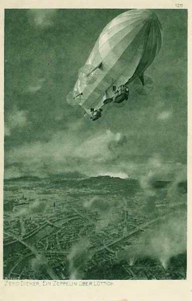 Zeppelin survolant Liège - 23.1 ko