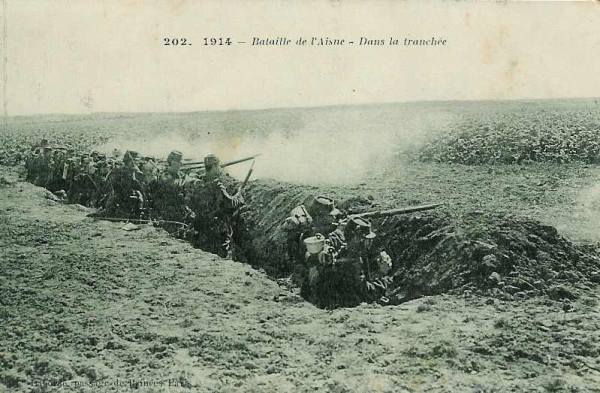 Les premières tranchées à la bataile de l’Aisne - 49.8 ko