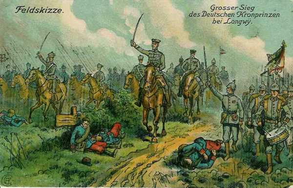 Le kronprinz aprs la bataille de Longwy - 40.4 ko