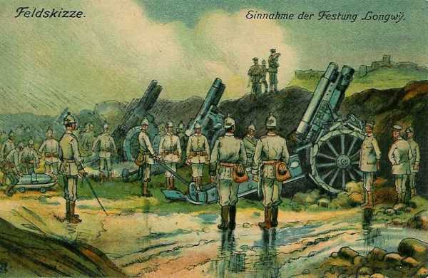 Mortiers allemands devant Longwy - 37.8 ko